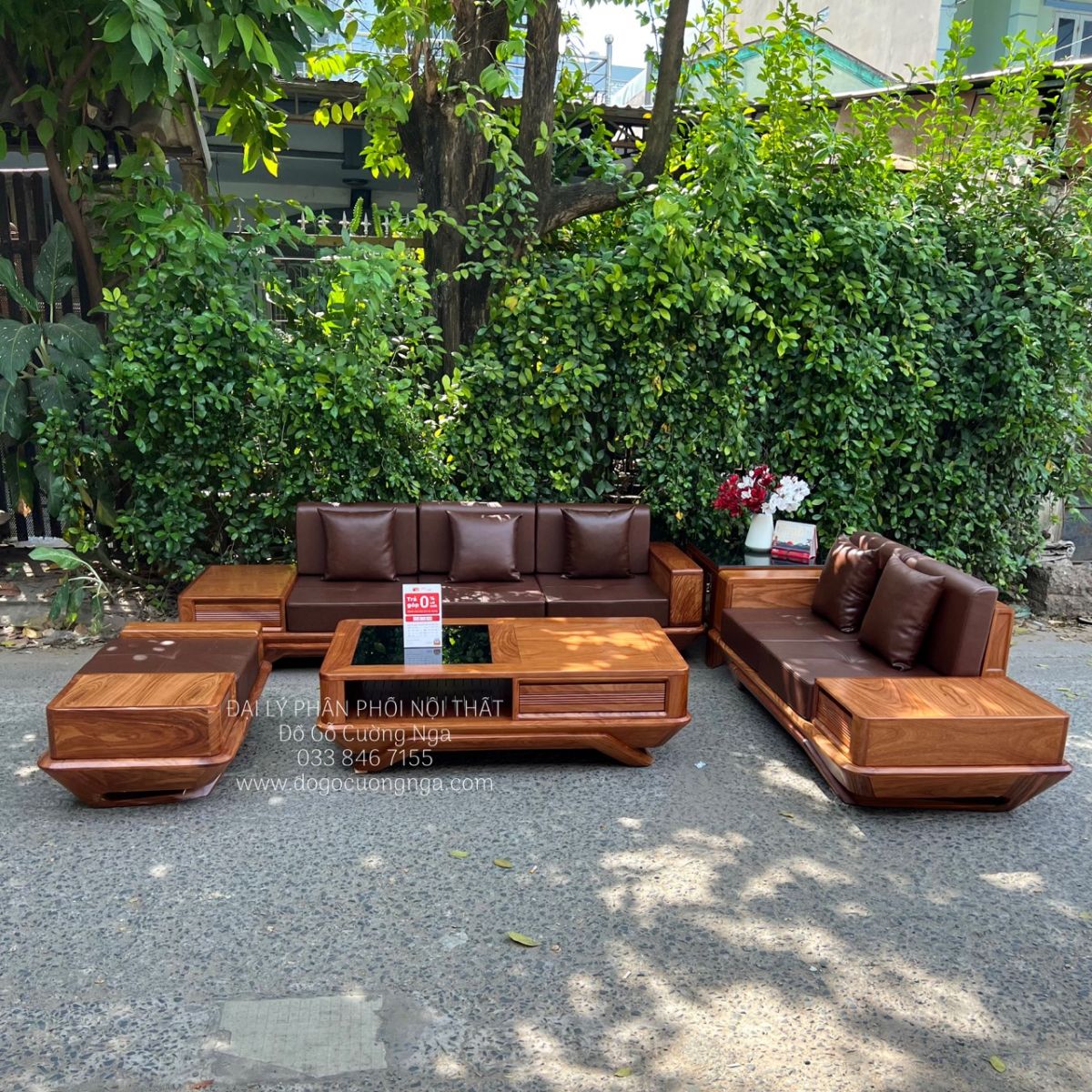sofa go hương