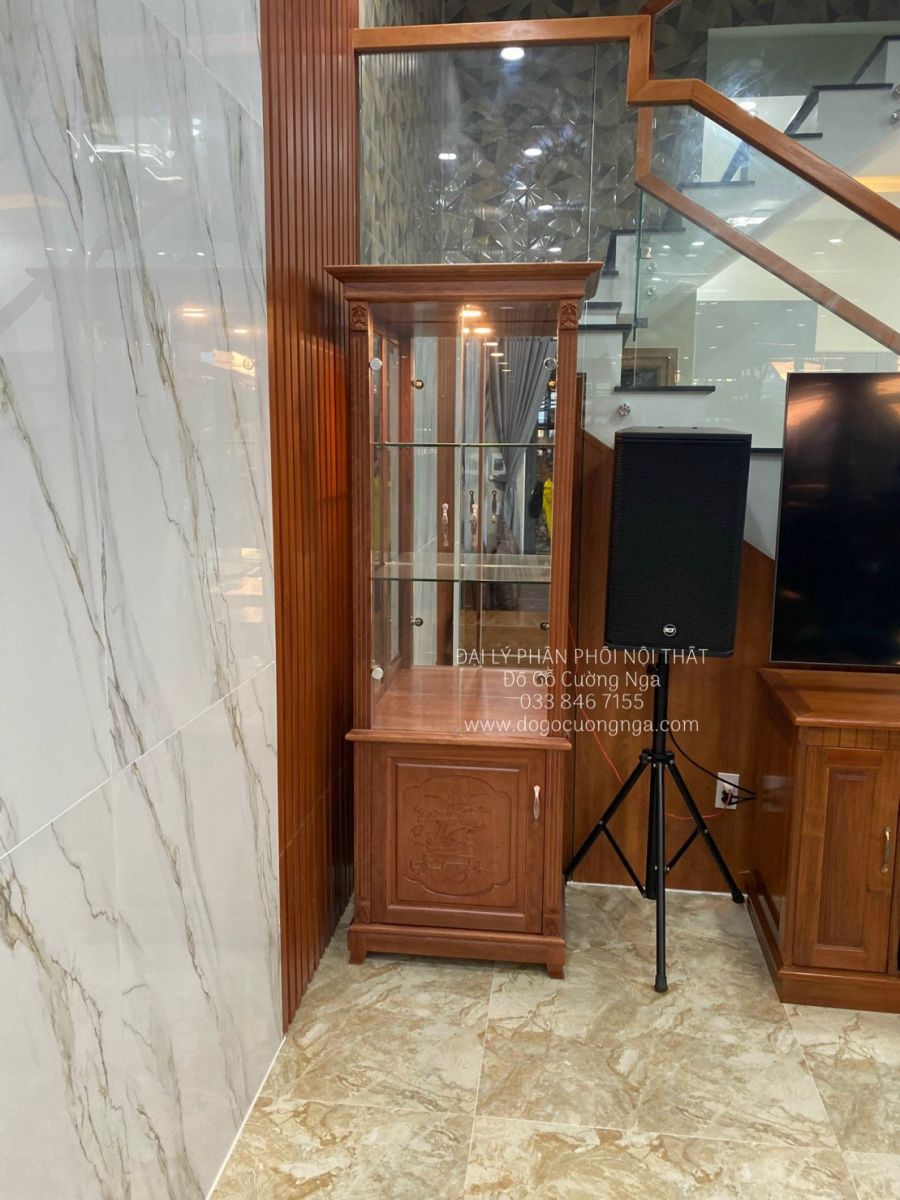 Tủ rượu tạo ra điểm nhấn cho không gian nội thất