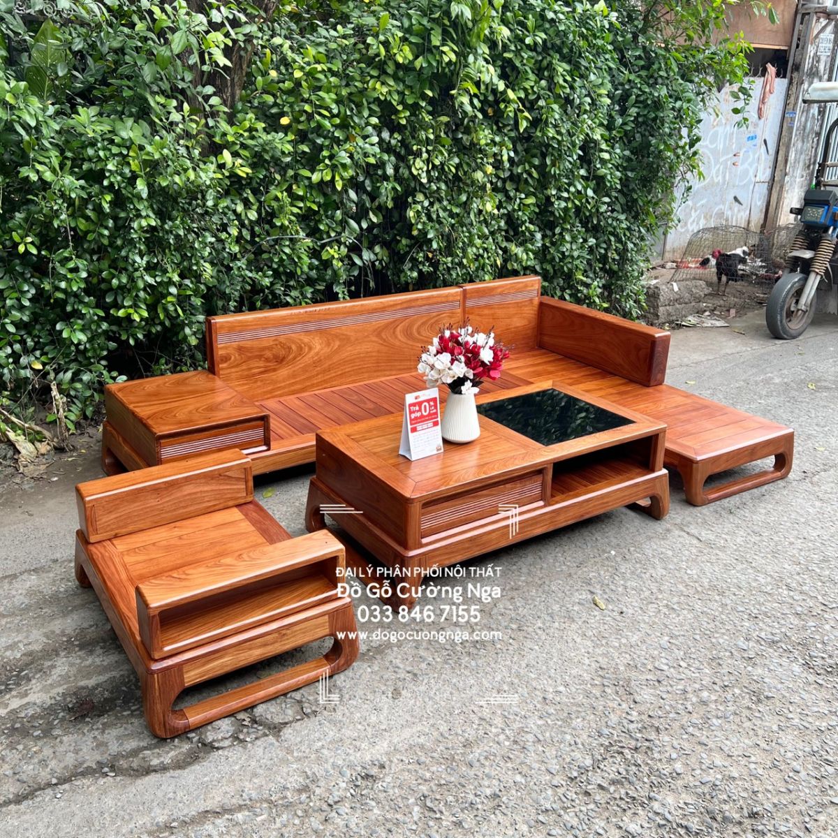 sofa go hương 
