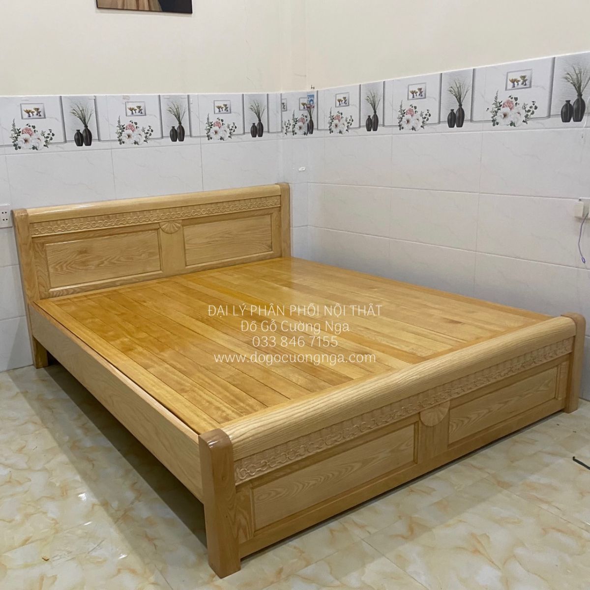 GIƯỜNG GỖ SỒI NGA