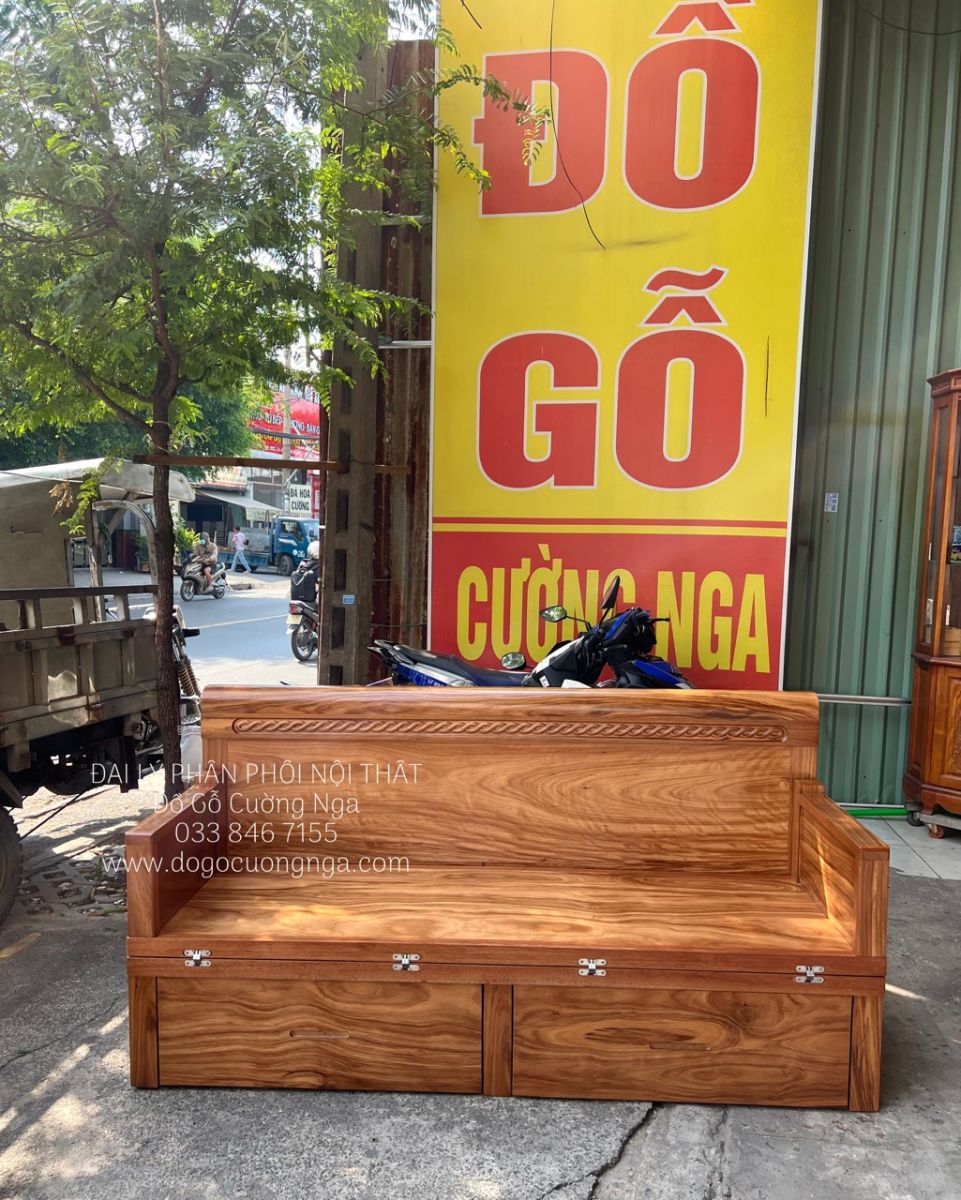 Giường gấp gỗ tự nhiên sang trọng
