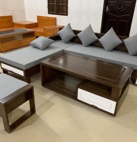 Bộ ghế sofa gỗ sòi nga 