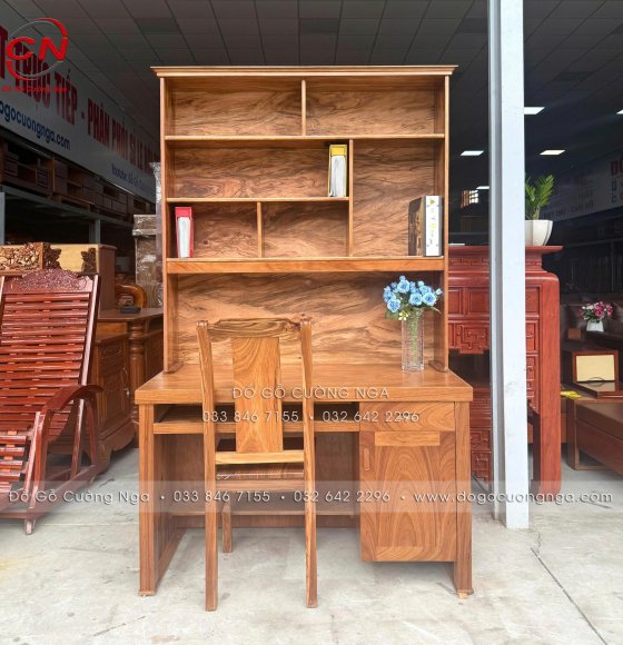 Bộ Bàn Ghế Học Sinh Gỗ Hương Xám