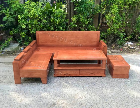Tổng hợp mẫu bàn ghế phòng khách gỗ Sồi Nga sofa gỗ góc L tay trứng -  ĐỒ GỖ CƯỜNG NGA 