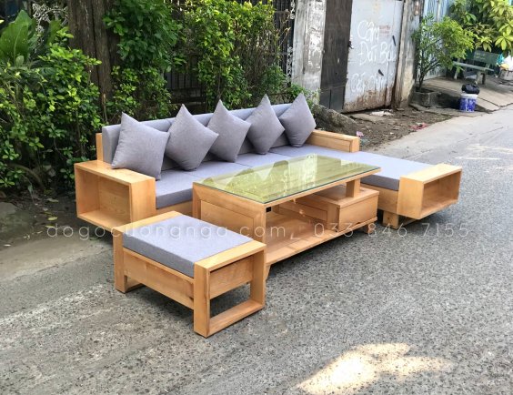 Tổng hợp mẫu bàn ghế sofa gỗ kèm nệm tại - ĐỒ GỖ CƯỜNG NGA 