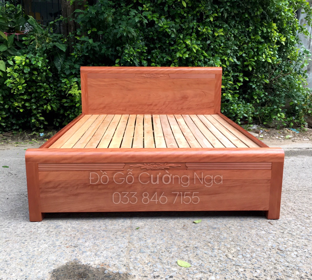 giường gỗ xoan đào