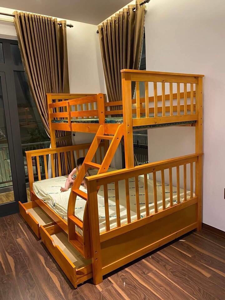 giường tầng gỗ