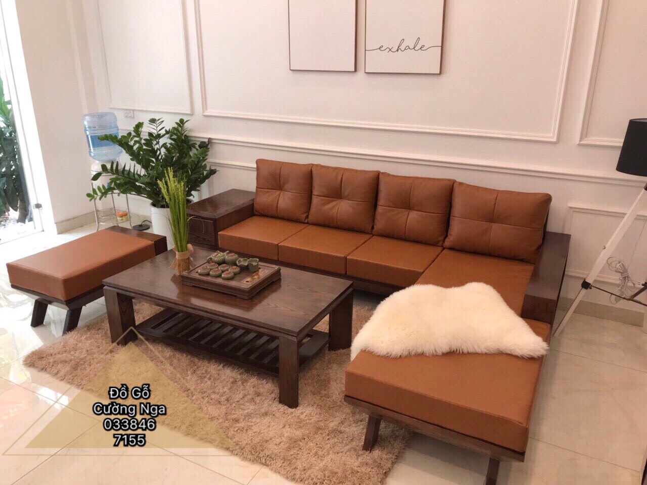 sofa gỗ hiện đại