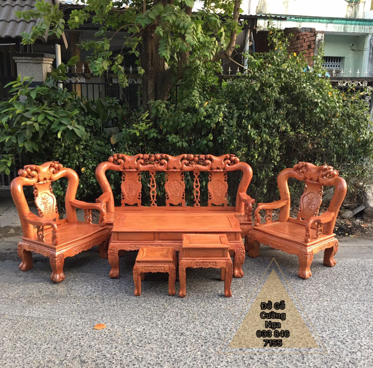 salon gô hương đá 