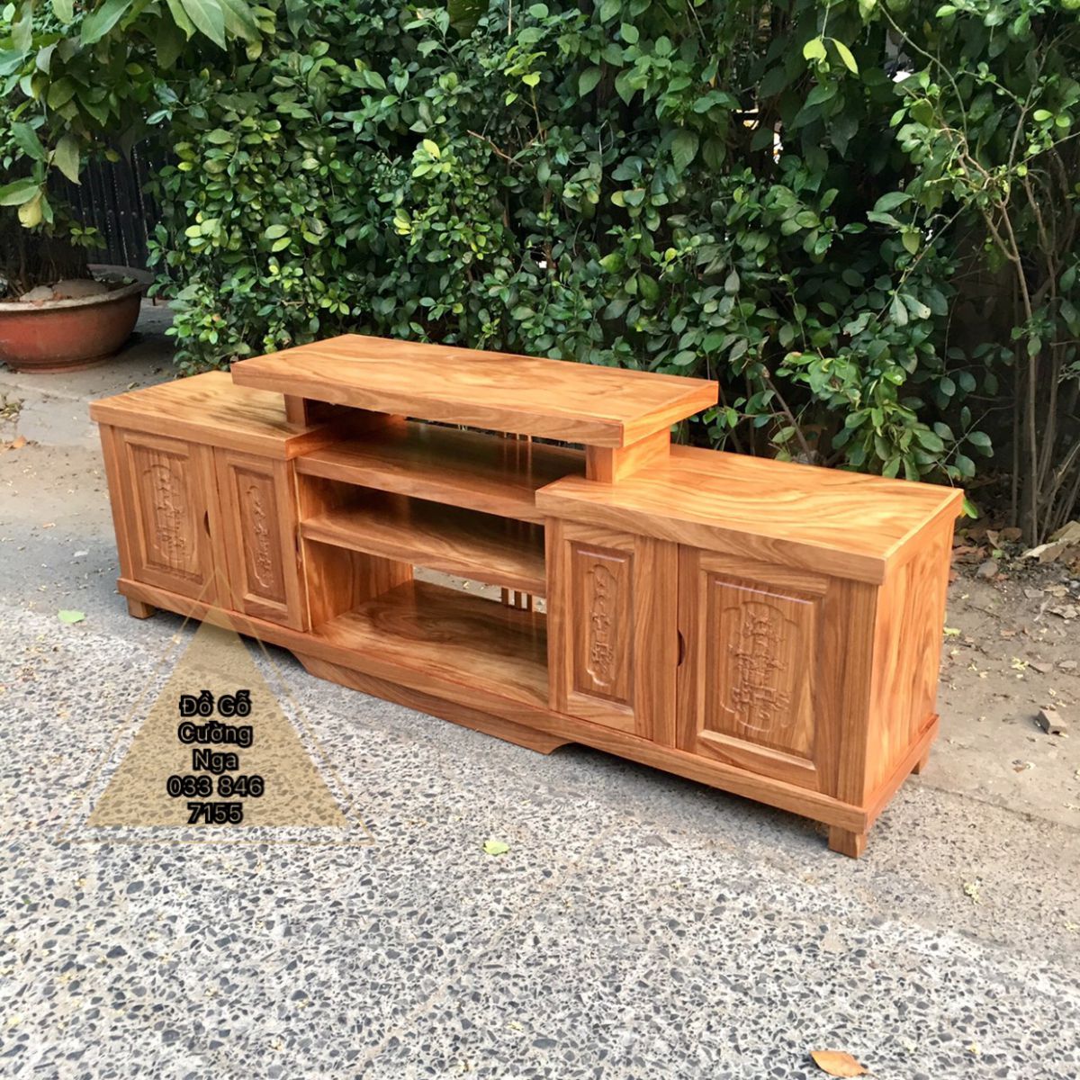 kệ tivi gỗ hương xám