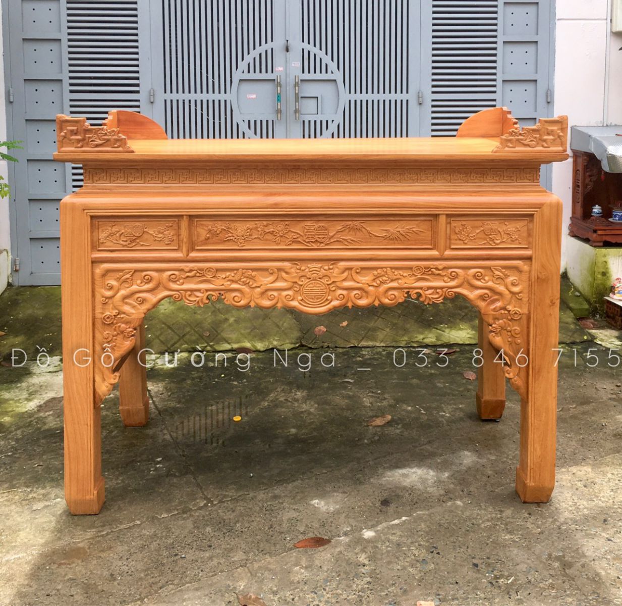 Án gian gỗ gõ đỏ _ 1m75