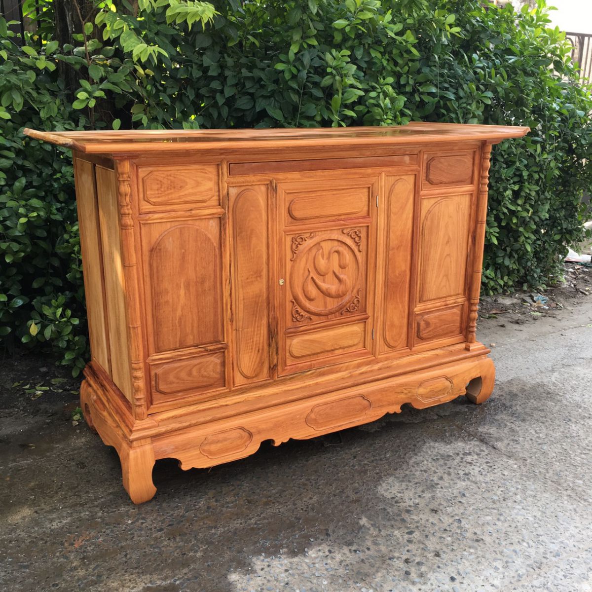 Tủ thờ gỗ gõ đỏ mẫu chữ thọ - 1m97 