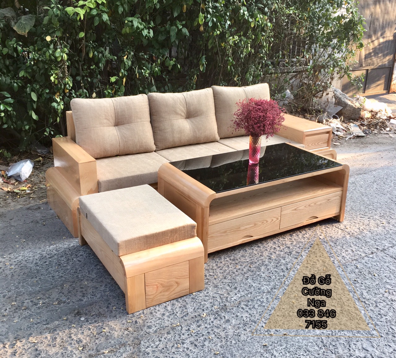 ban ghế sofa gõ sồi nga giá rẻ quận 12