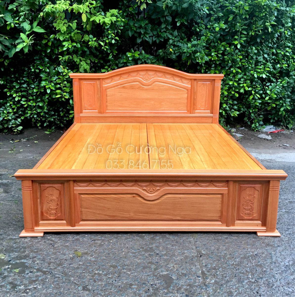giường gỗ đinh hương 1m6x2m