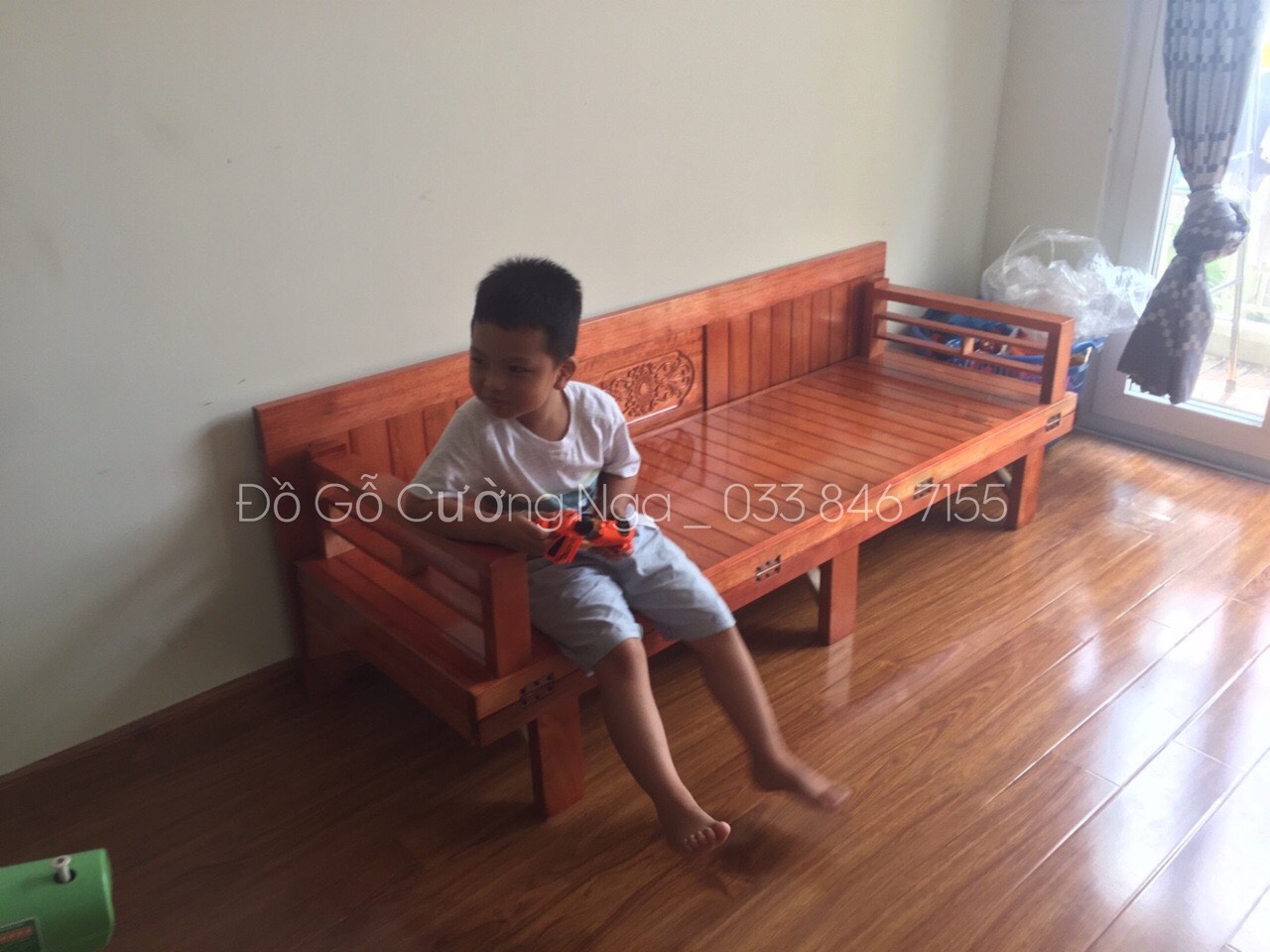 giường gấp gỗ sồi 
