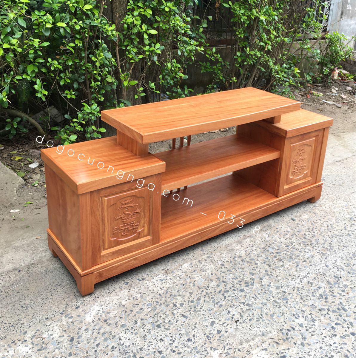 Kệ tivi gỗ đinh hương 1m6 , hiện đại - đơn giản 