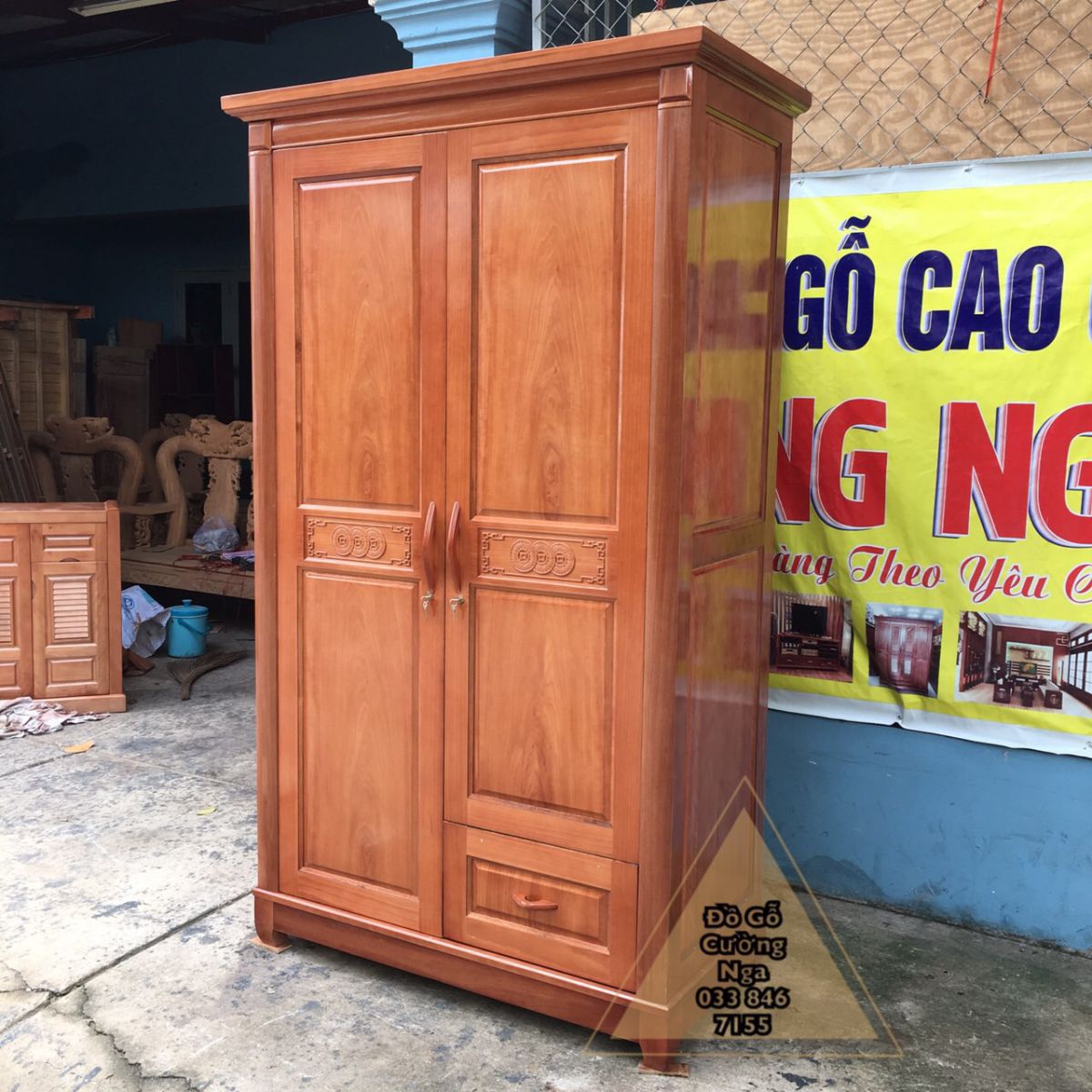 tủ quần áo gỗ oãn đào gá rẻ 