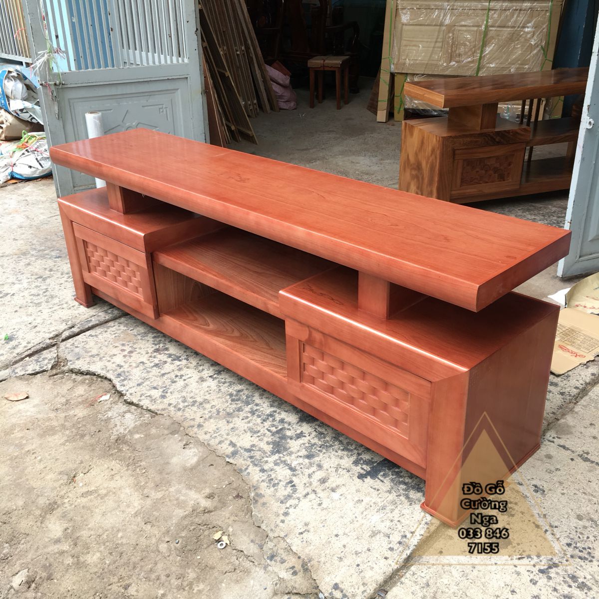 kệ tivi gỗ xoan đào 