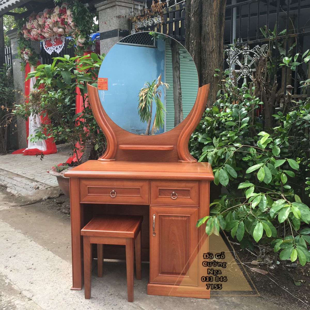 ban trang điểm gỗ xoan đào