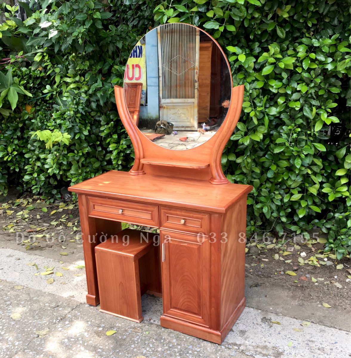 Bàn trang điểm gỗ xoan đào