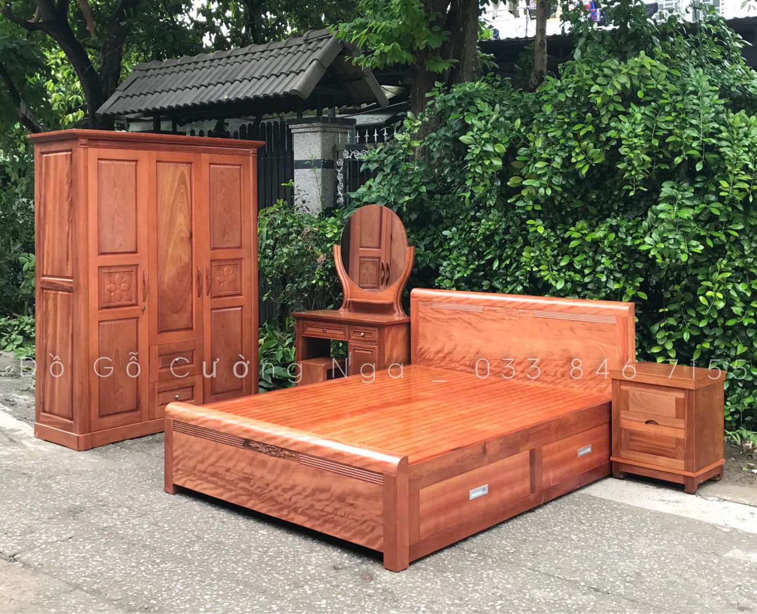 COMBO PHÒNG NGỦ GỖ XOAN ĐÀO