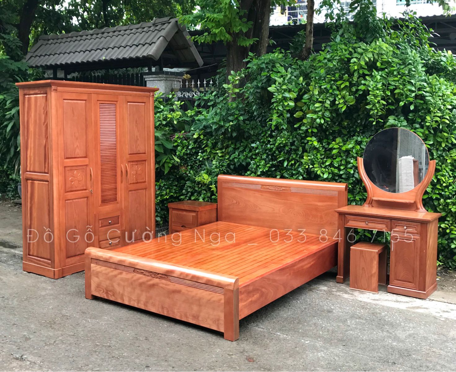 Combo phòng ngủ gỗ xoan đào