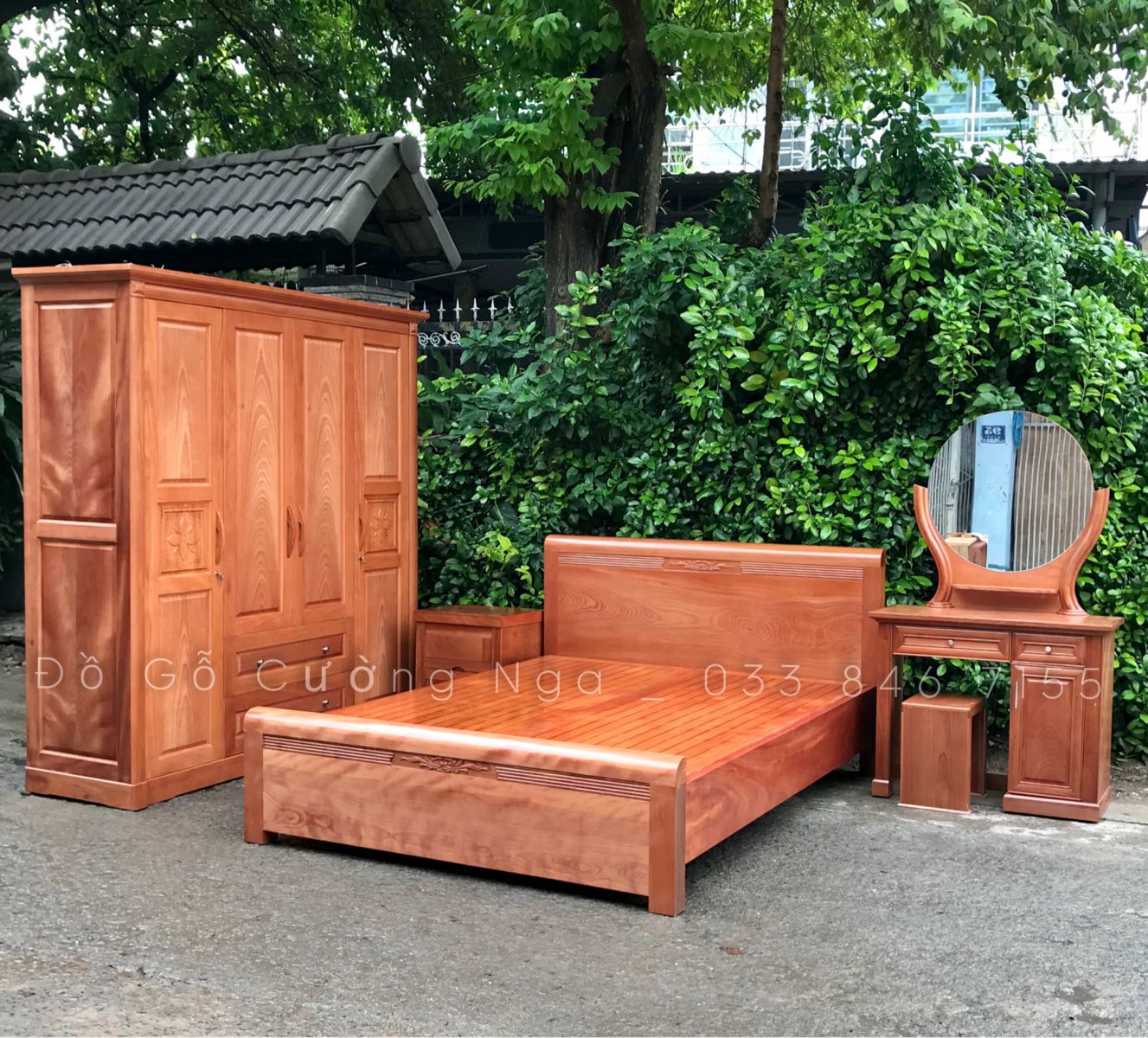 Combo phòng ngủ gỗ xoan đào