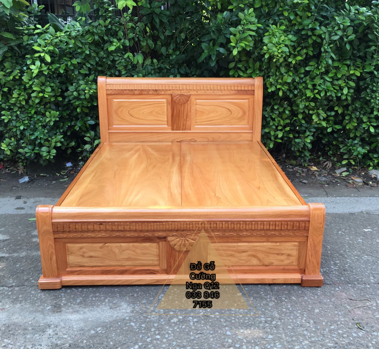 Giường gỗ gõ đỏ 1m8x2m