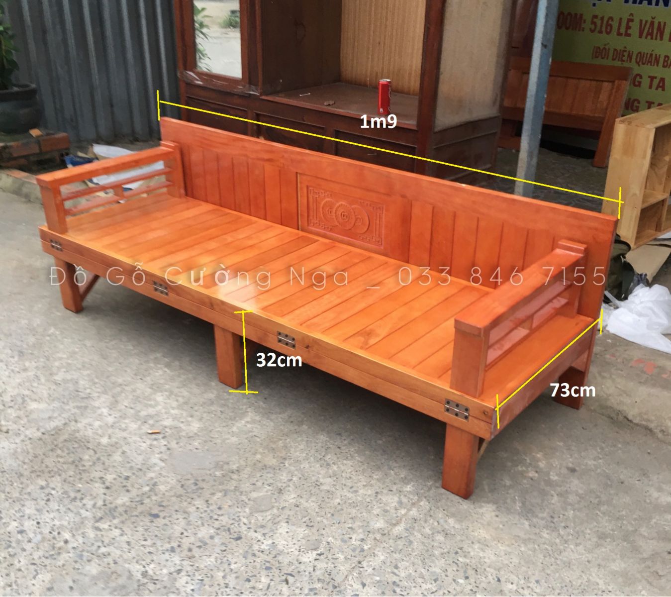 giường gấp gỗ sồi giá rẻ 