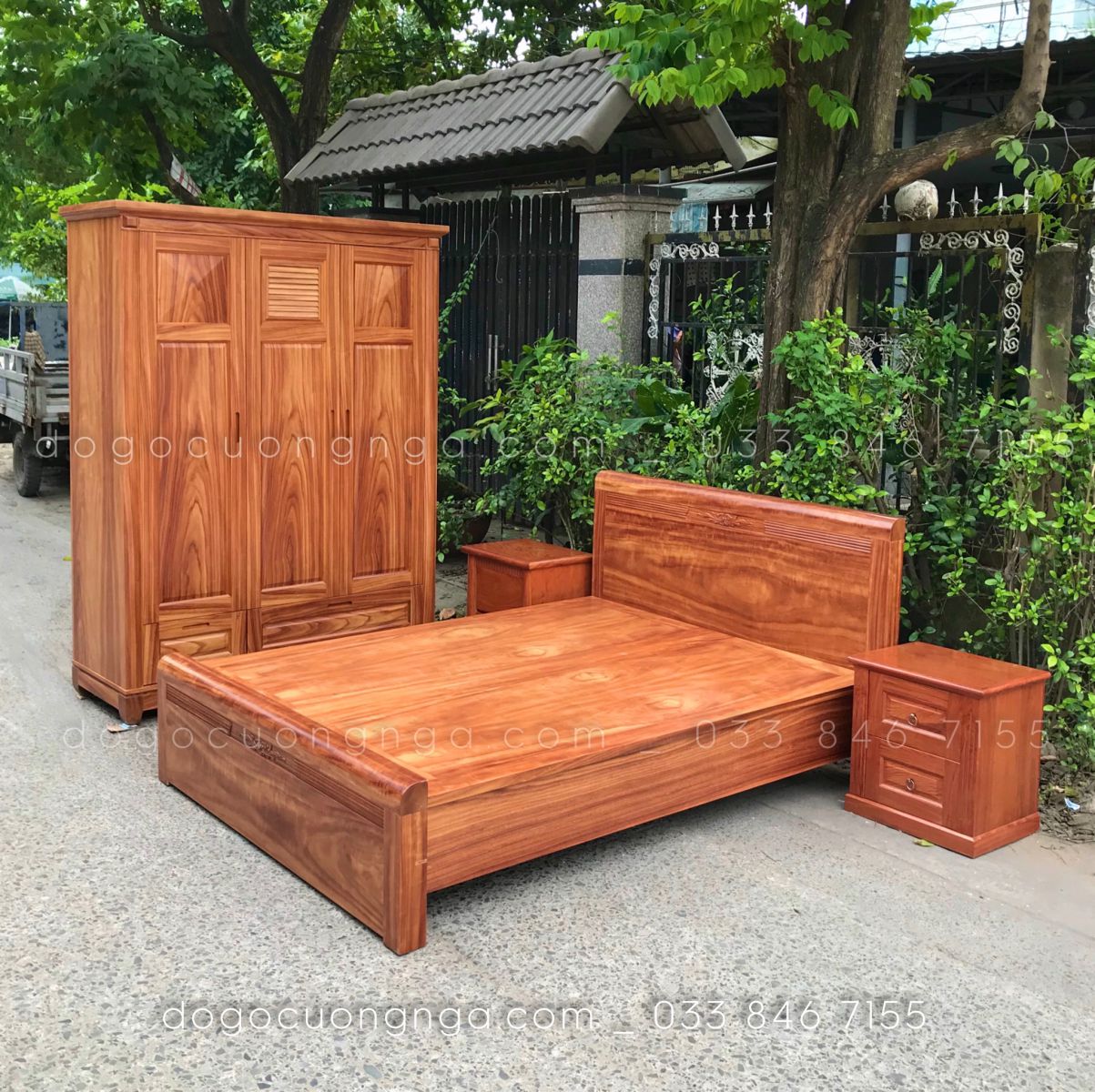 Combo phòng ngủ gỗ cẩm