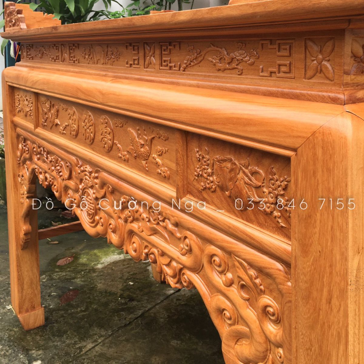 Đồ Gỗ Cường Nga được biết đến là đơn vị cung cấp bàn thờ gỗ gõ đỏ cao cấp, uy tín , được rất nhiều khách hàng tin dùng. Cường Nga với nhiều năm trong ngành cùng các đội ngũ nhân viên có nhiều kinh nghiệm hứa hẹn sẽ đem sản phẩm , tốt, chất lượng đến với khách hàng  >>> Xem thêm mẫu bàn thờ gỗ gõ đỏ tại đây   >>> Xem thêm mẫu tủ thờ gỗ gõ đỏ tai đây 