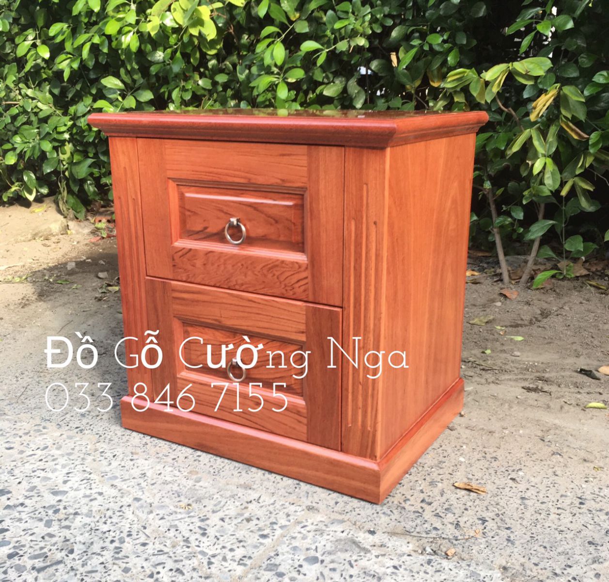 tủ đầu giường gỗ hương đá 