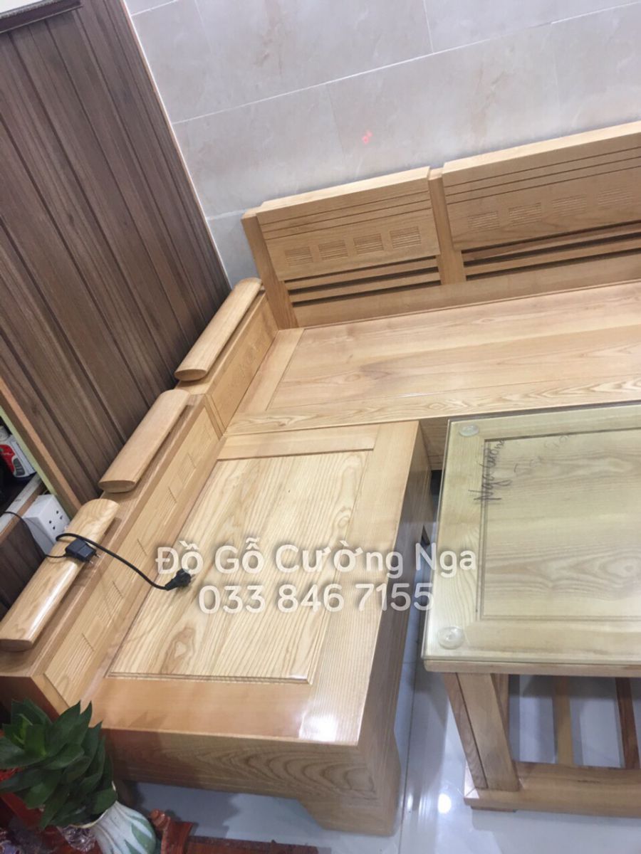 salon góc gỗ sồi nga quận 12
