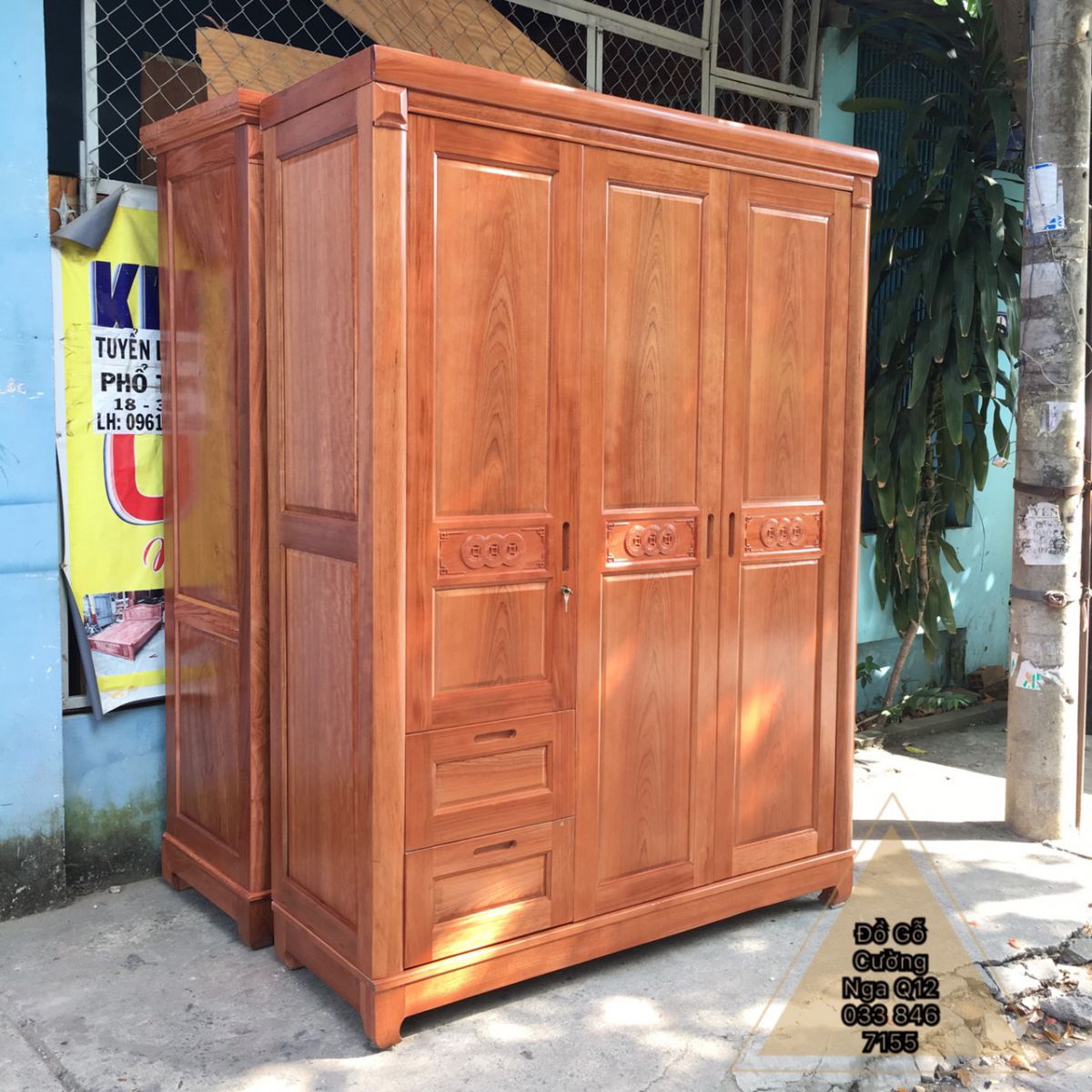tủ áo gỗ xoan đào