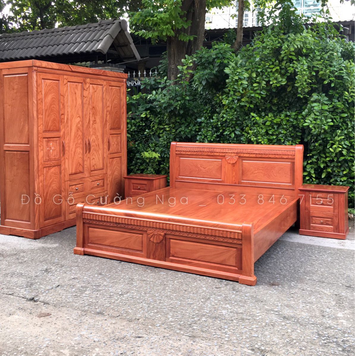 bộ phòng ngủ gỗ hương đá