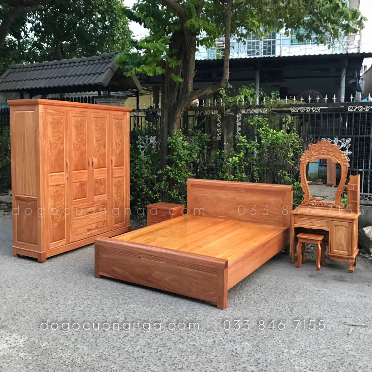 combo phòng nủ gỗ đinh hương