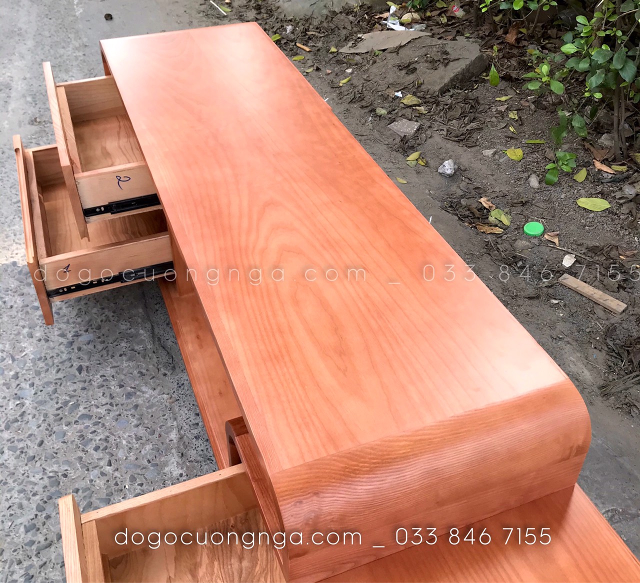 KỆ TIVI GỖ SỒI 