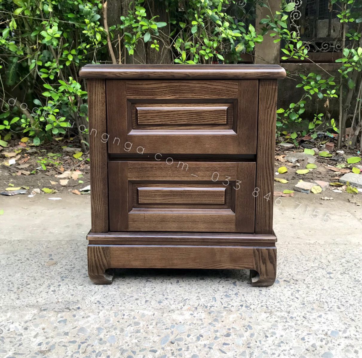 tủ đầu giường gỗ sồi