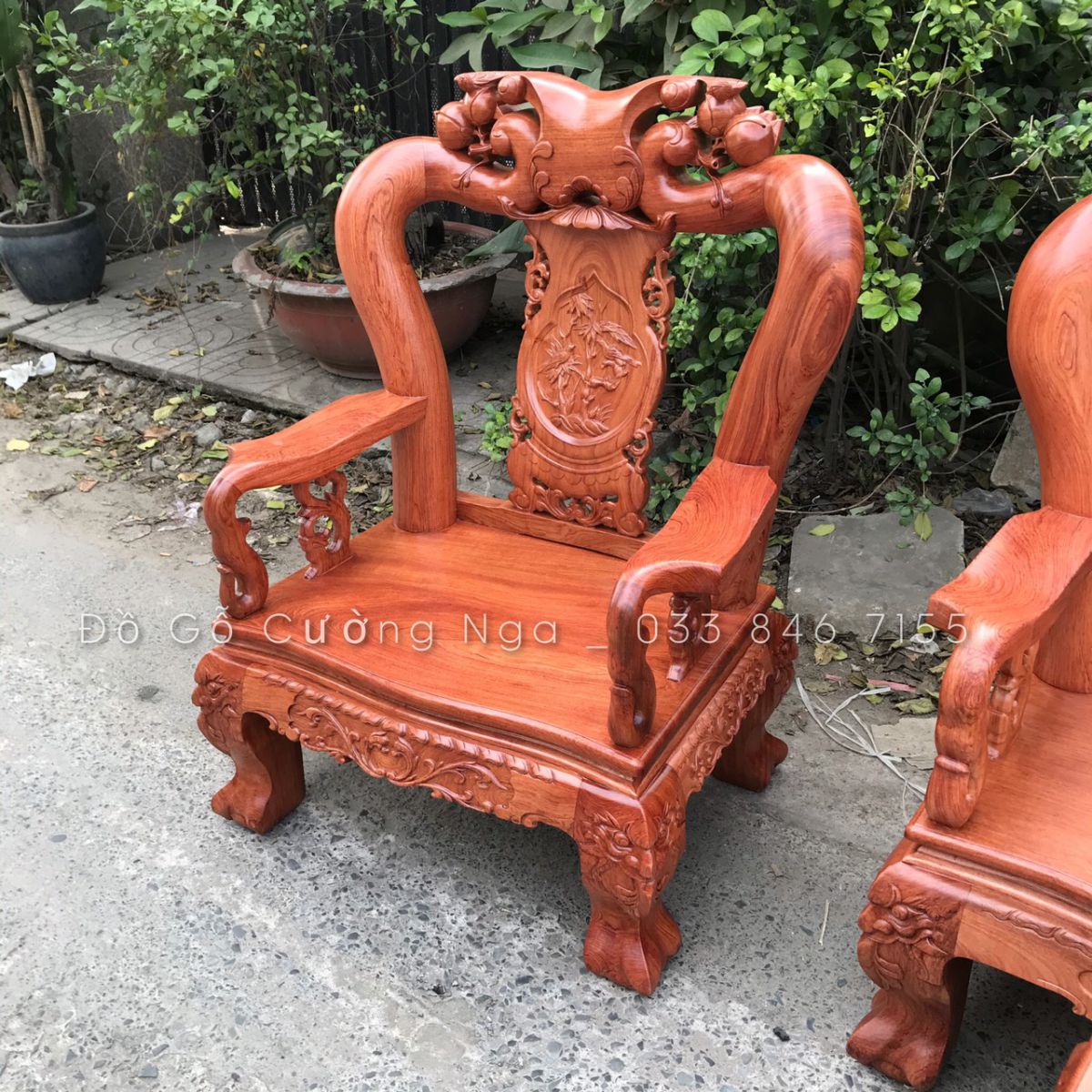 salon gỗ hương đá