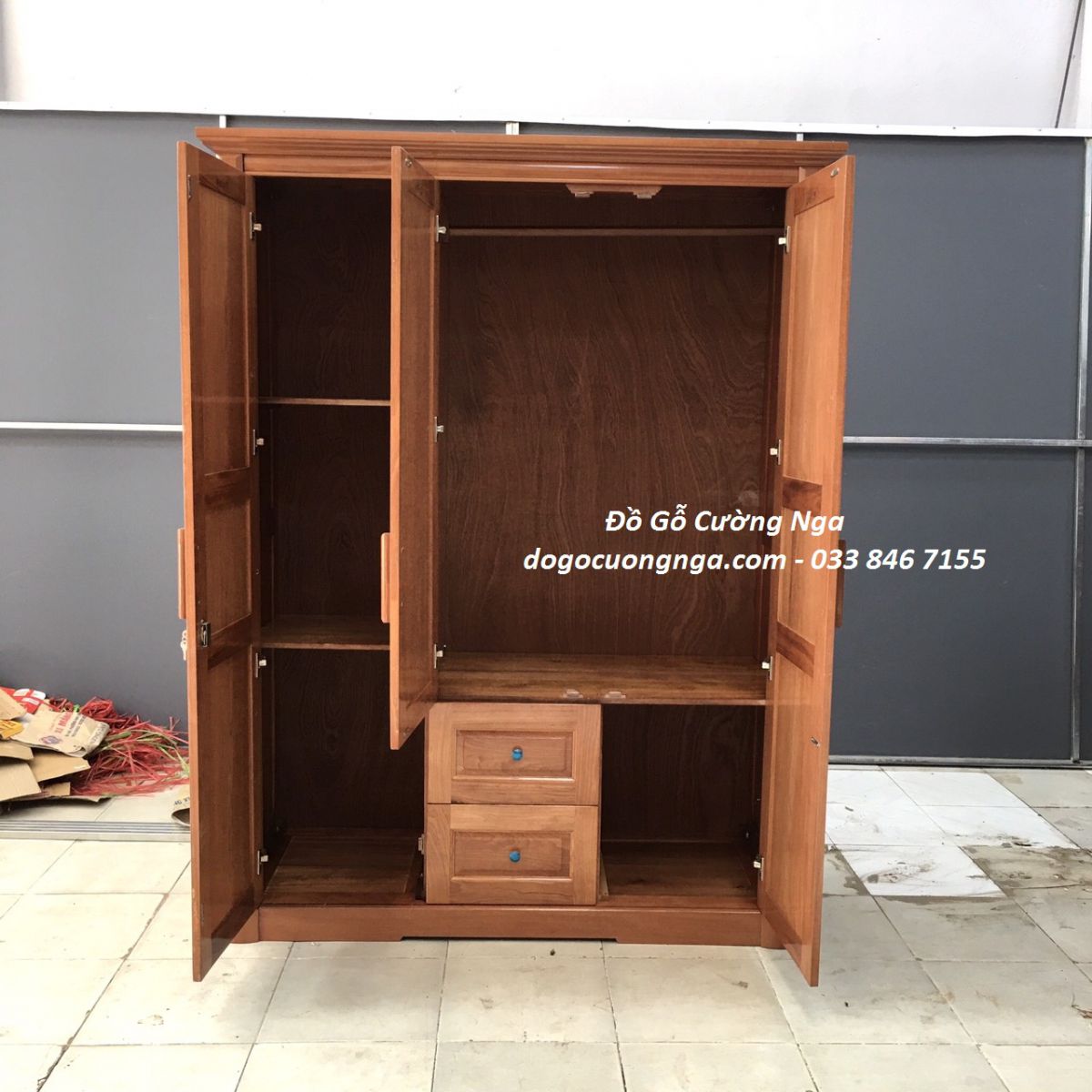 tru áo gỗ xoan đào 