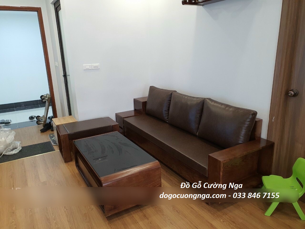 sofa gỗ sồi giá rẻ 