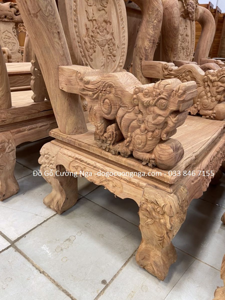 salon gỗ hương đá