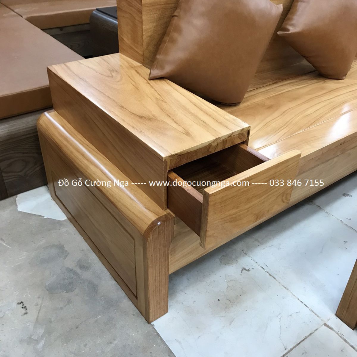 sofa gỗ gõ đỏ 