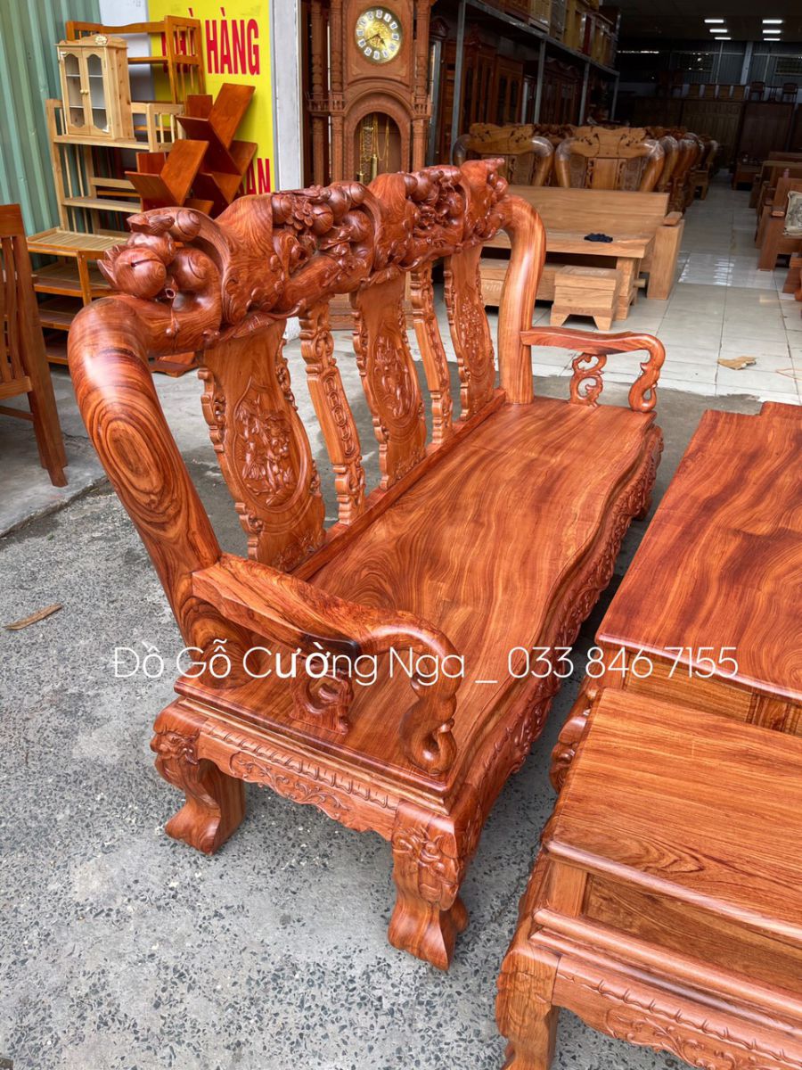 bộ salon gỗ hương đá 