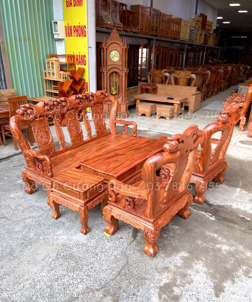 salon gỗ hương đá