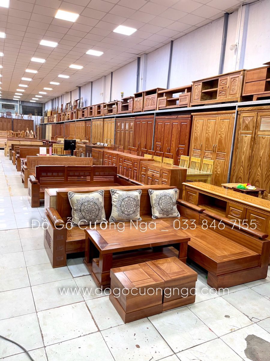 địa hcir bán sofa gỗ xoan đào giá rẻ