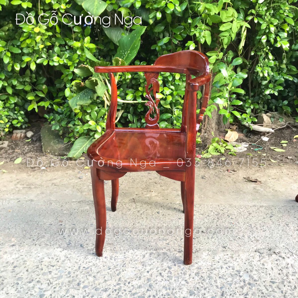 Bộ bàn trà gỗ tràm 2 ghế giá rẻ 