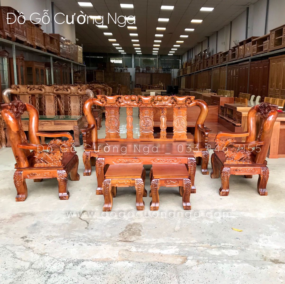 bộ salon gỗ tràm