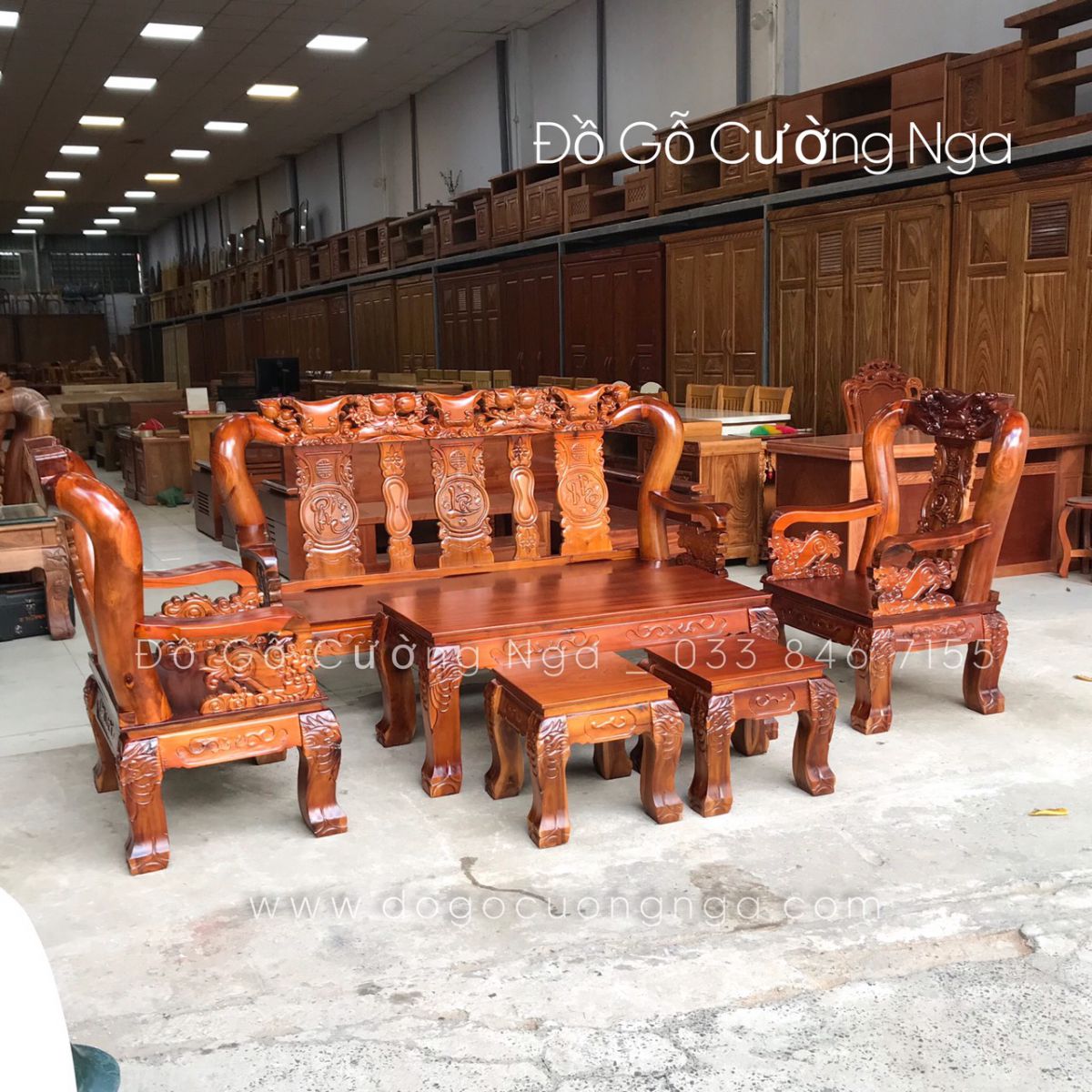 bộ slaon gỗ tràm giá rẻ 