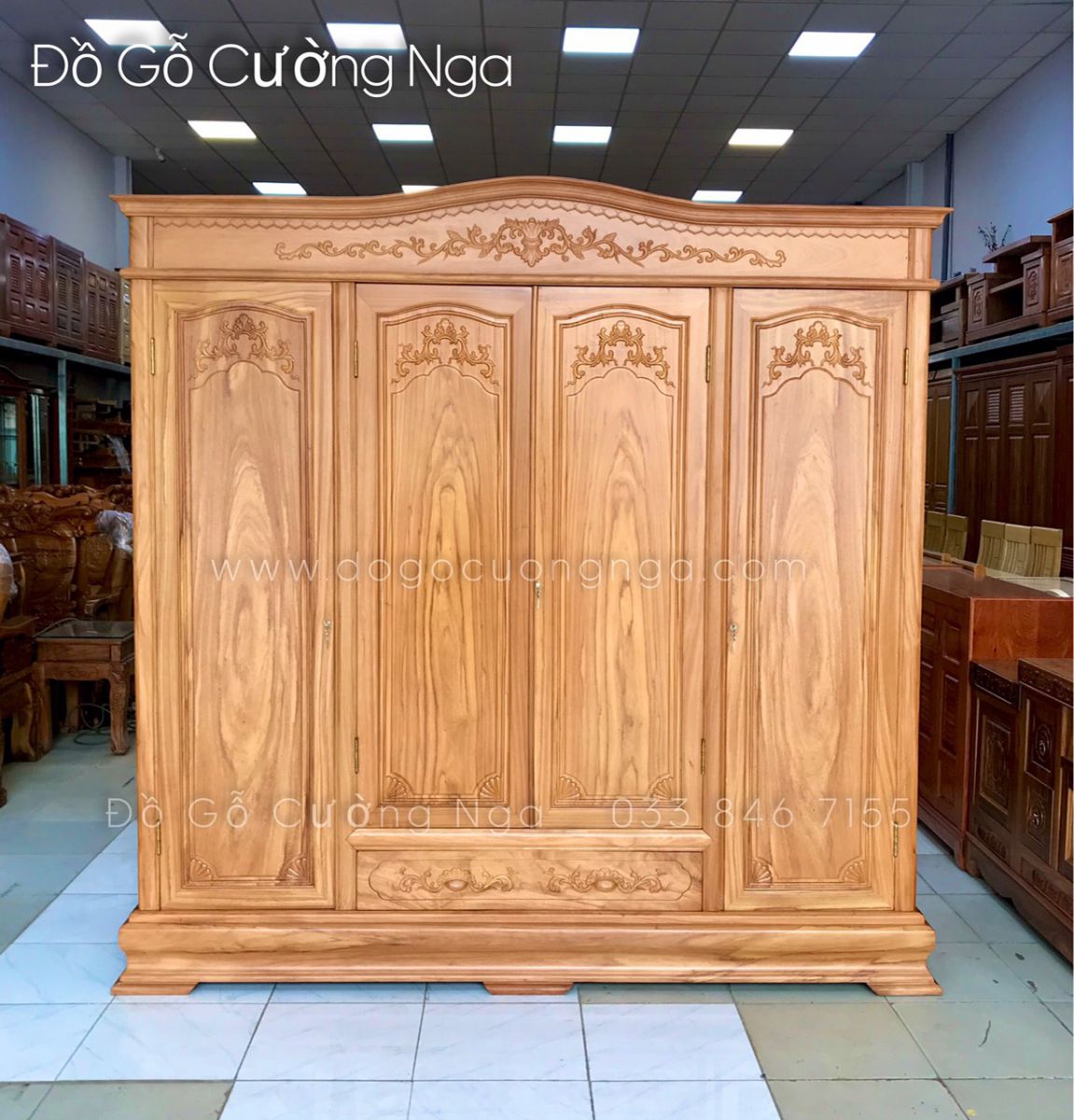 Bộ combo phòng ngủ gỗ Gõ Đỏ 365.1